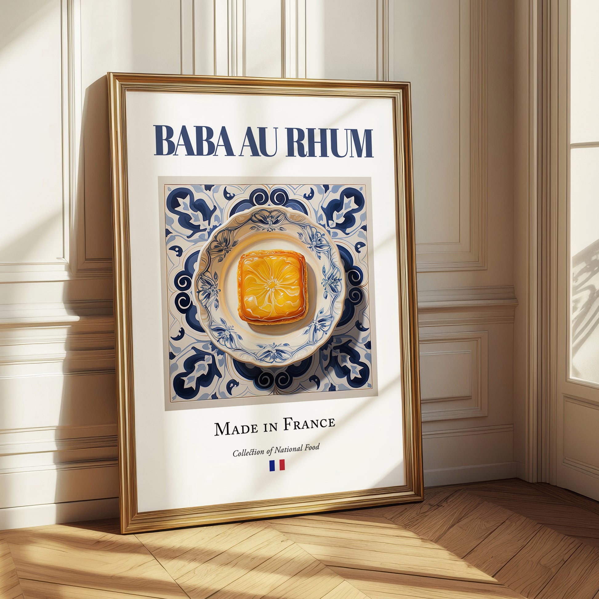 Baba au rhum – French Dessert Dish, Restaurant Illustration