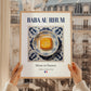 Baba au rhum – French Dessert Dish, Restaurant Illustration, styled in a charming Paris street view