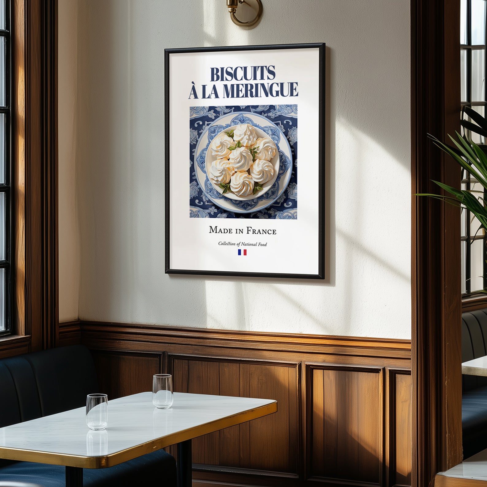 Meringue Cookies – French Dessert Dish, Tavern Art, clean layout with no caption