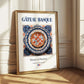 Gâteau Basque – French Dessert Dish, Bistro Poster