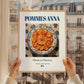 Pommes Anna – French Dish, Café Wall Decor, styled in a charming Paris street view