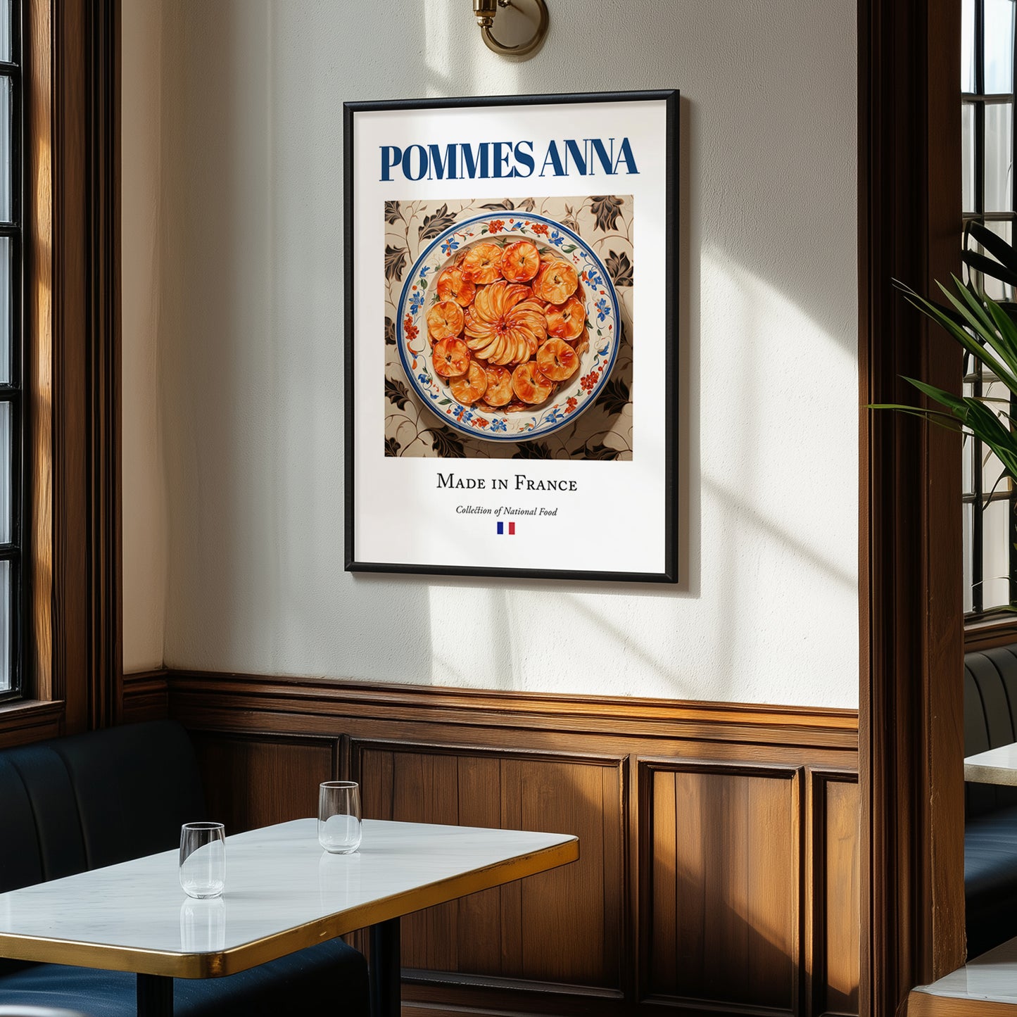Pommes Anna – French Dish, Café Wall Decor, clean layout with no caption