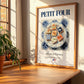 Petit four – French Dessert Dish, Bistro Wall Art, no-text version framed in wood