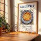 Galatopita – Greek Dish, Food Bar Poster, no-text version framed in wood