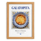 Galatopita – Greek Dish, Food Bar Poster, set in oak frame