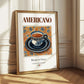 Americano – Italian Coffee, Street Café Illustration
