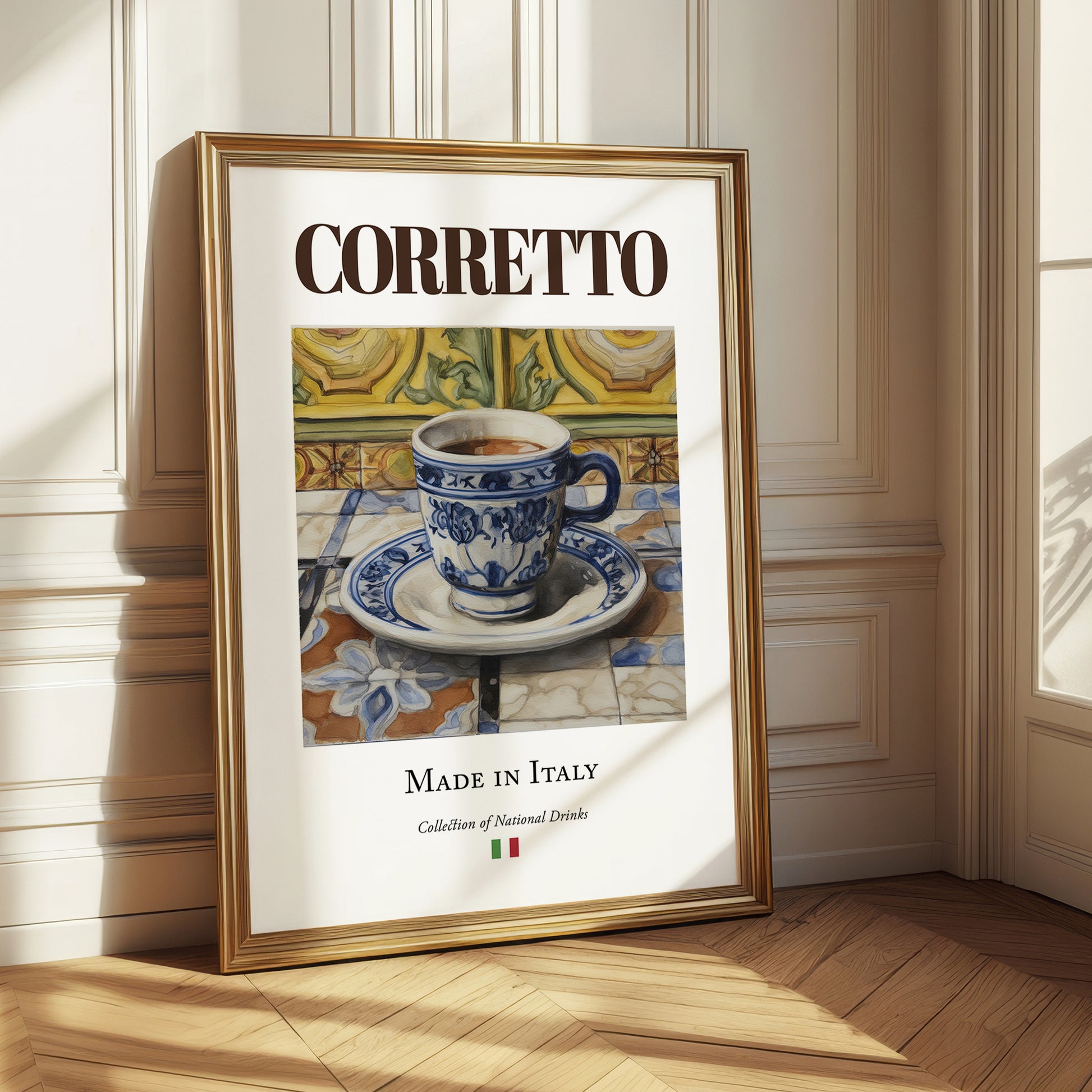 Corretto – Italian Coffee, Street Café Poster