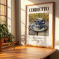 Corretto – Italian Coffee, Street Café Poster, no-text version framed in wood