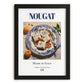 Nougat – Italian Dessert Dish, Restaurant Print, in sleek black frame