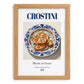 Crostini – Italian Dish, Café Poster, set in oak frame