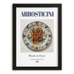 Arrosticini – Italian Meat Dish, Restaurant Poster, in sleek black frame