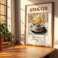 Affogato – Italian Dessert Dish, Farmhouse Kitchen Art, no-text version framed in wood