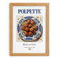 Polpette – Italian Meat Dish, Tavern Wall Decor, set in oak frame