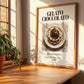 Gelato cioccolato – Italian Dessert Dish, Bistro Painting, no-text version framed in wood
