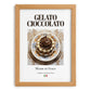 Gelato cioccolato – Italian Dessert Dish, Bistro Painting, set in oak frame