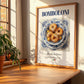 Bomboloni – Italian Dessert Dish, Tavern Print, no-text version framed in wood