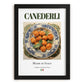 Canederli – Italian Dish, Restaurant Poster, in sleek black frame