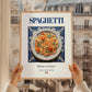Spaghetti – Italian Pasta, Trattoria Wall Art, styled in a charming Paris street view