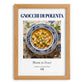 Gnocchi di Polenta – Italian Dish, Bistro Painting, set in oak frame