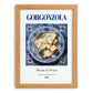 Gorgonzola – Italian Cheese Dish, Farmhouse Kitchen Print, set in oak frame