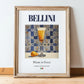 Bellini – Italian Cocktail Drink, Cocktail Lounge Print, in wooden frame leaning on the floor