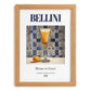 Bellini – Italian Cocktail Drink, Cocktail Lounge Print, set in oak frame