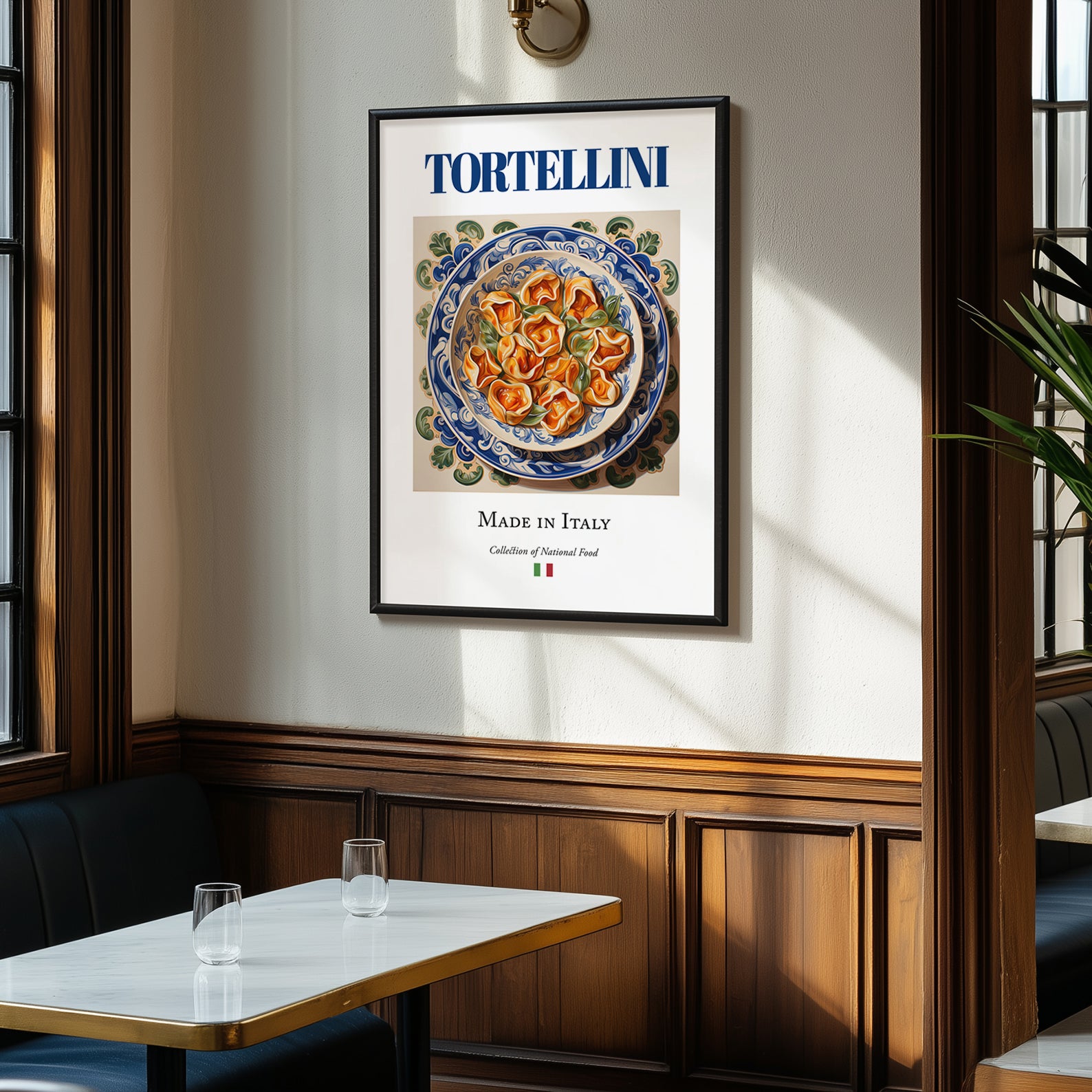 Tortellini – Italian Pasta, Osteria Wall Decor, clean layout with no caption