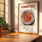 Vermicelli – Italian Pasta, Osteria Print, no-text version framed in wood