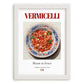 Vermicelli – Italian Pasta, Osteria Print, placed in minimal white frame