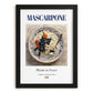 Mascarpone – Italian Cheese Dish, Bistro Wall Art, in sleek black frame