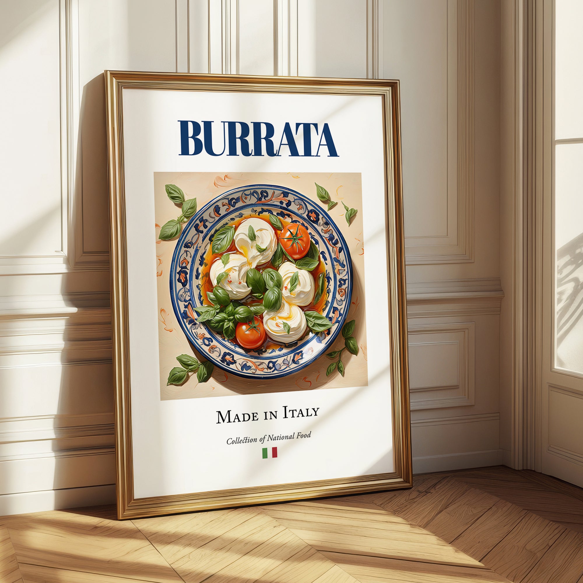 Burrata – Italian Cheese Dish, Tavern Wall Art