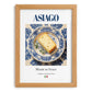 Asiago – Italian Cheese Dish, Tavern Wall Decor, set in oak frame