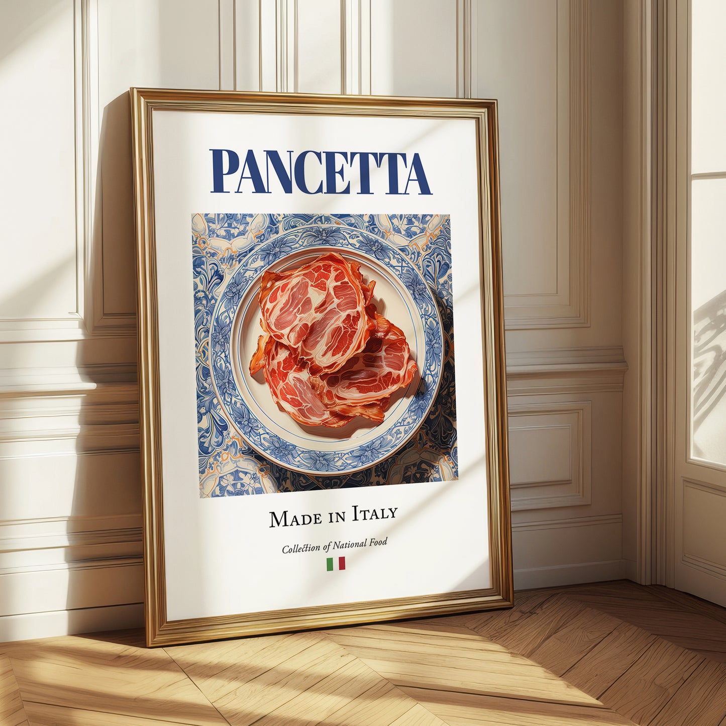 Pancetta – Italian Meat Dish, Restaurant Poster