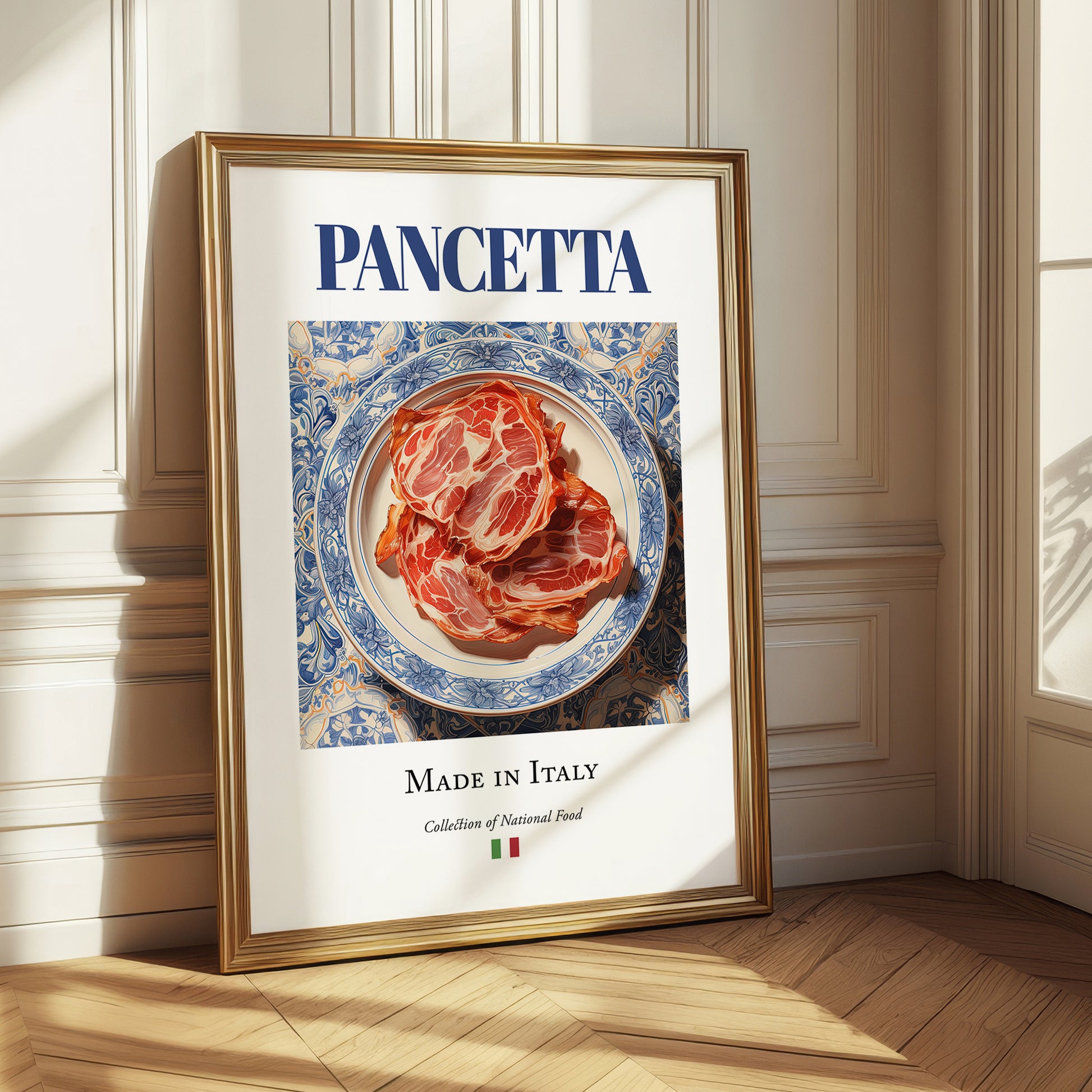 Pancetta – Italian Meat Dish, Restaurant Poster