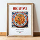 Rigatoni – Italian Pasta, Restaurant Print, in wooden frame leaning on the floor