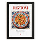 Rigatoni – Italian Pasta, Restaurant Print, in sleek black frame
