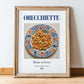 Orecchiette – Italian Pasta, Trattoria Print, in wooden frame leaning on the floor