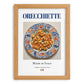 Orecchiette – Italian Pasta, Trattoria Print, set in oak frame