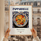 Pappardelle – Italian Pasta, Osteria Poster, styled in a charming Paris street view