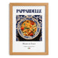 Pappardelle – Italian Pasta, Osteria Poster, set in oak frame