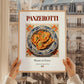 Panzerotti – Italian Dish, Farmhouse Kitchen Poster, styled in a charming Paris street view