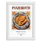 Panzerotti – Italian Dish, Farmhouse Kitchen Poster, placed in minimal white frame