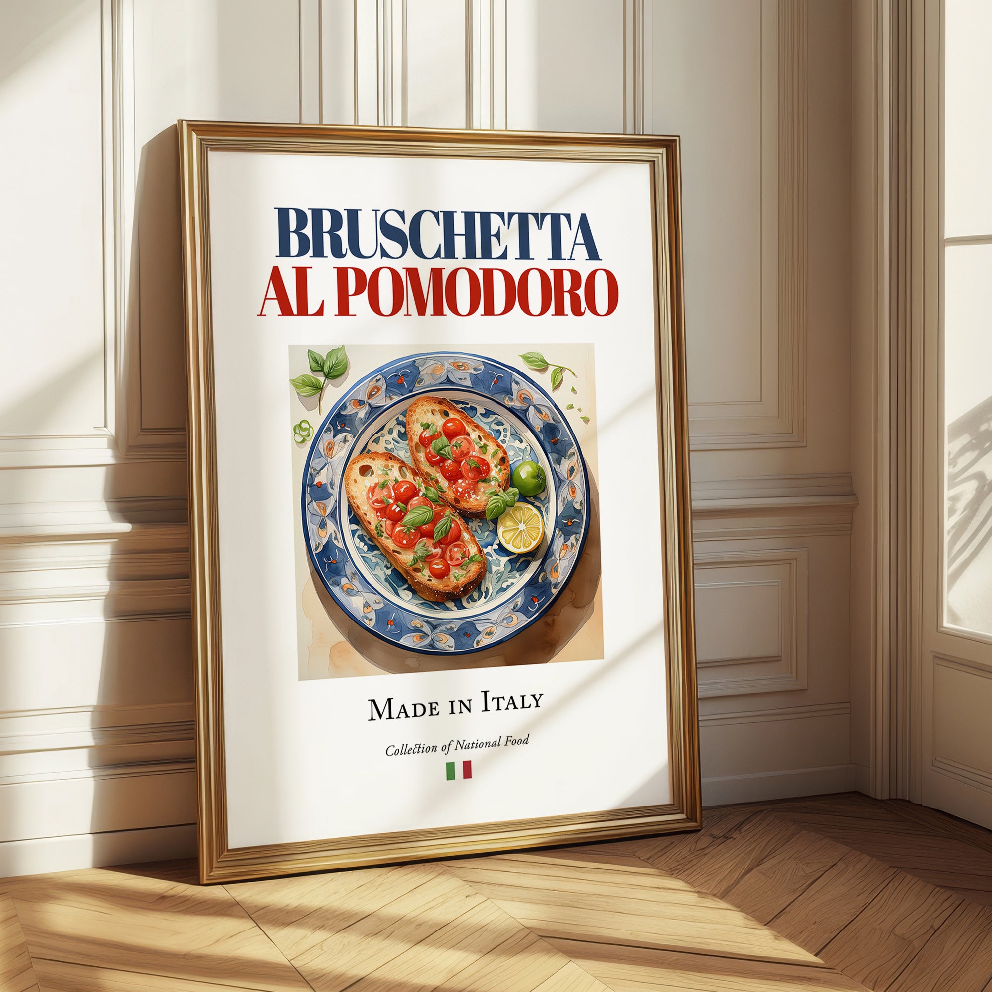 Bruschetta al pomodoro – Italian Dish, Bistro Still Life