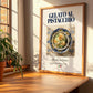 Gelato al pistacchio – Italian Dessert Dish, Brasserie Print, no-text version framed in wood
