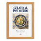 Gelato al pistacchio – Italian Dessert Dish, Brasserie Print, set in oak frame