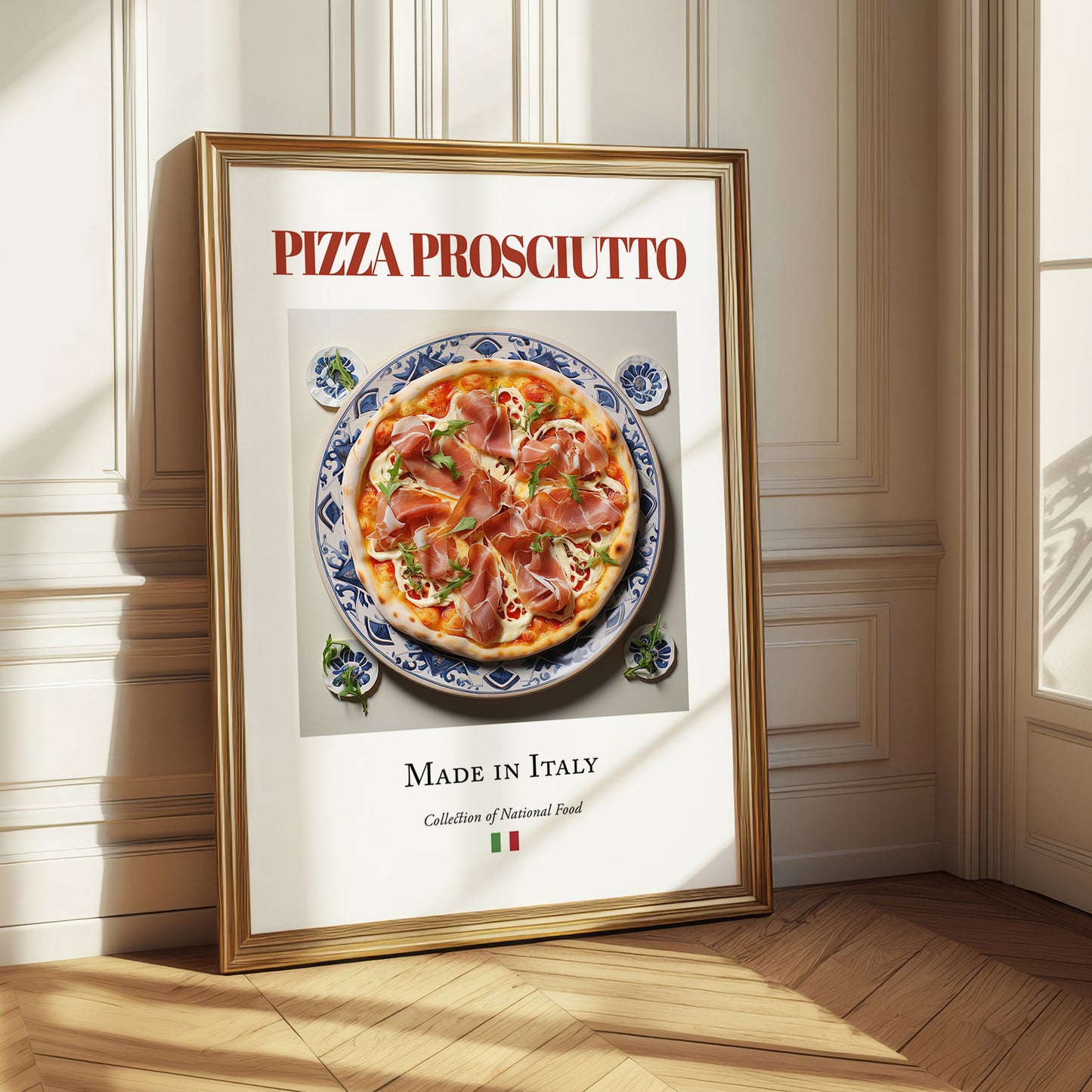 Pizza prosciutto – Italian Pizza, Trattoria Painting