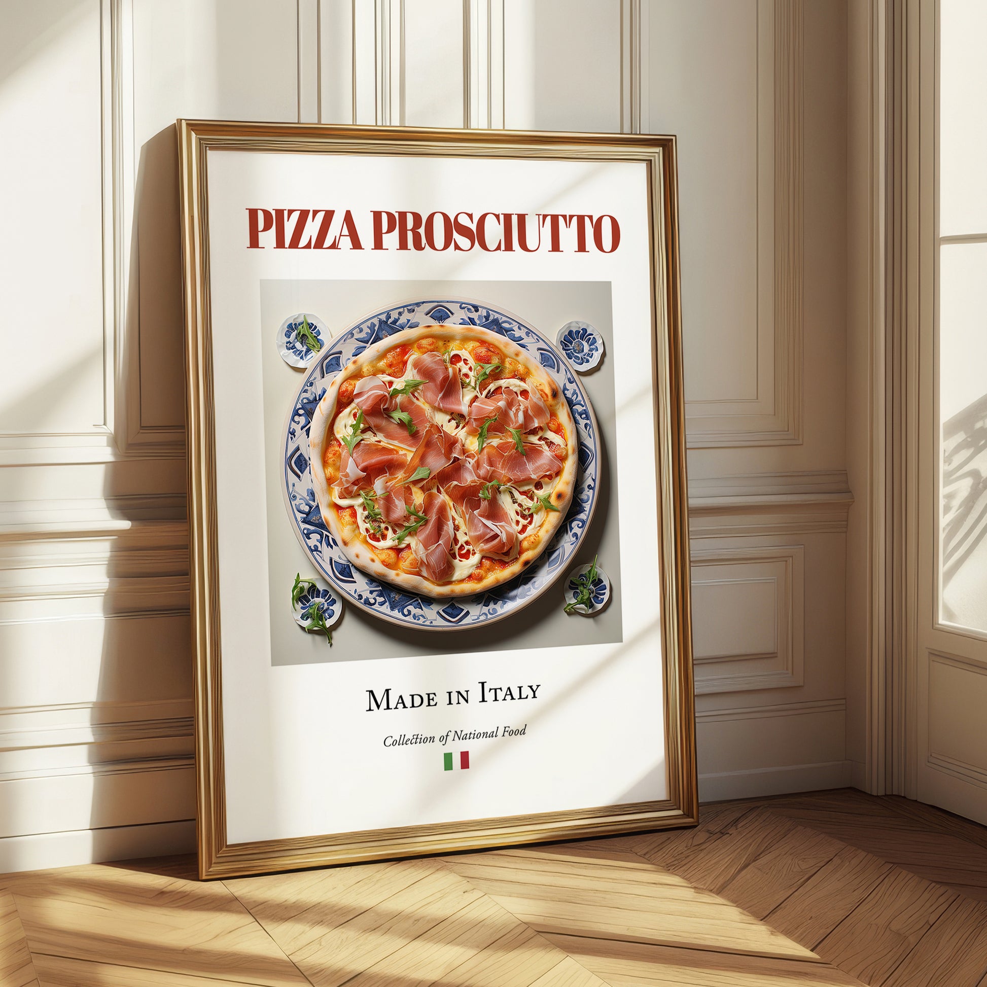 Pizza prosciutto – Italian Pizza, Trattoria Painting
