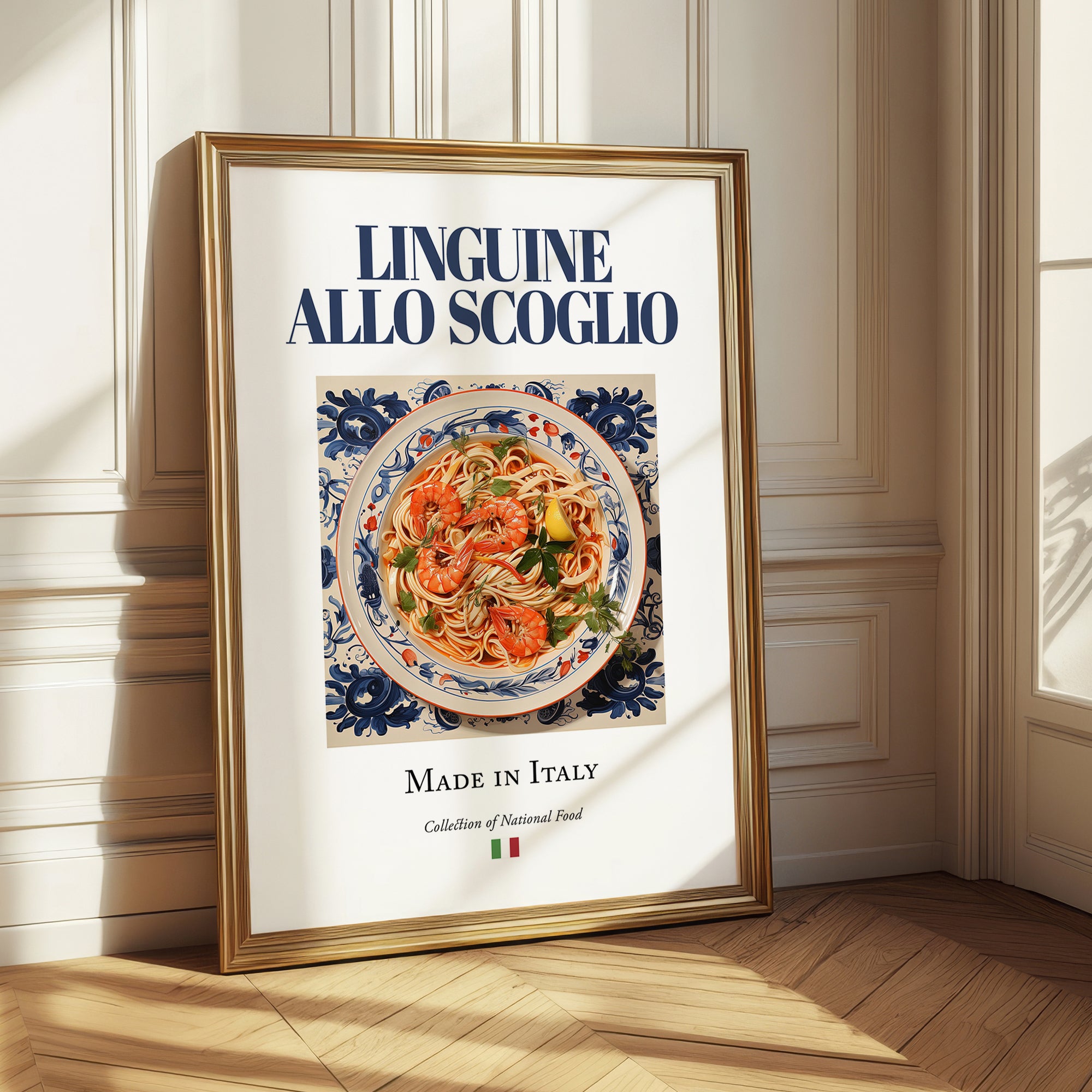 Linguine allo scoglio – Italian Pasta, Ristorante Illustration