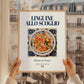 Linguine allo scoglio – Italian Pasta, Ristorante Illustration, styled in a charming Paris street view