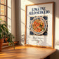 Linguine allo scoglio – Italian Pasta, Ristorante Illustration, no-text version framed in wood